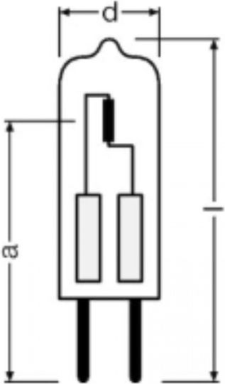 Osram Osram Halogenlampe für GY6.35 Fassung mit Leistung 75W 12V