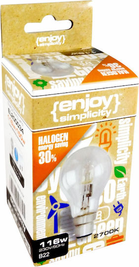 Elvhx Λάμπα Αλογόνου για Ντουί B22 με Ισχύ 28W 220-240V