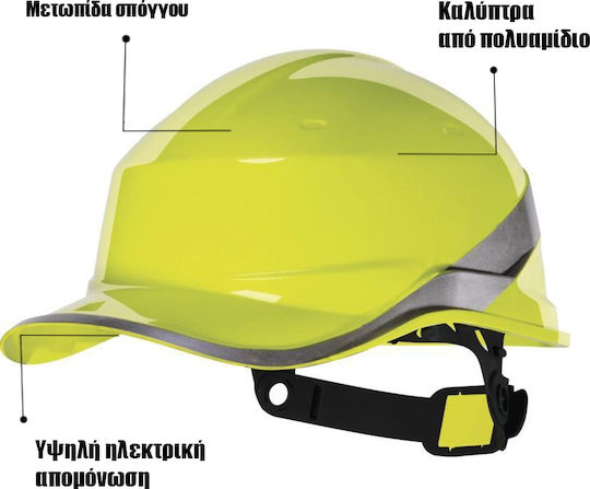 Delta Plus Diamond V Κράνος Baustelle Gelb