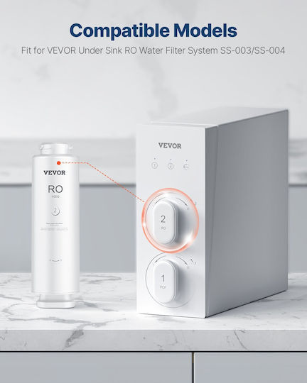 Vevor Reverse Osmosis System Replacement Under Sink Water Filter Ss-004