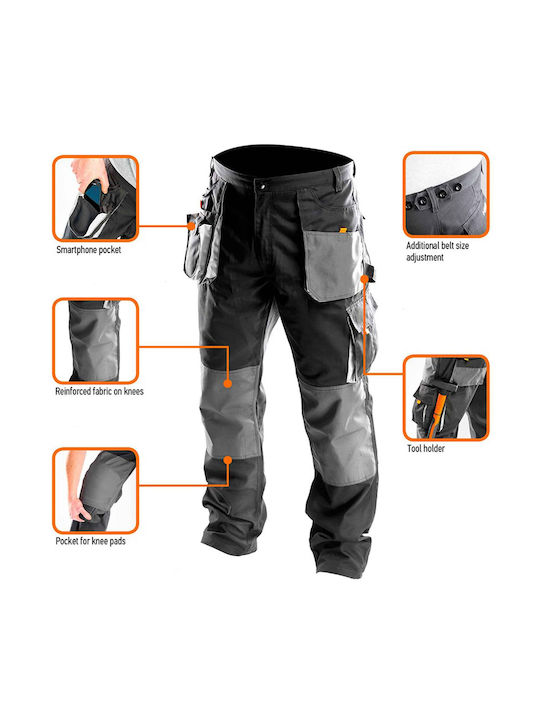 Neo Tools Work Trousers Gray