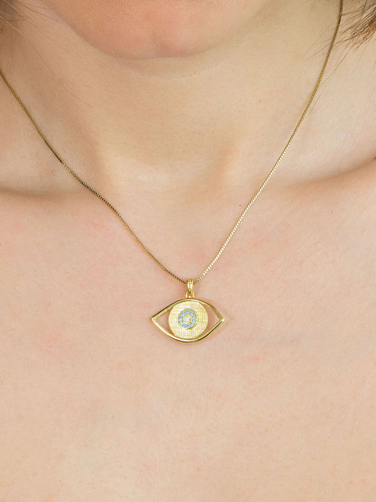 Kiriakos Gofas Pendant Kids Talisman Double Sided made of Gold 9K PR775