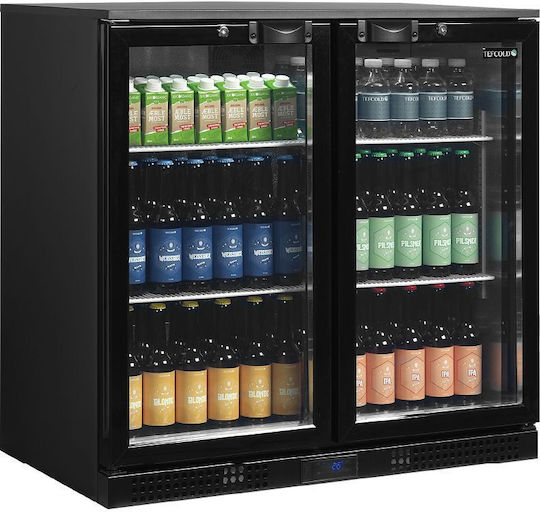 Tefcold Kühlschrank Rückwandbar 190Es Doppeltürig H87xB90xT52cm
