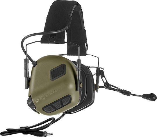 Earmor M32 Electronic Earmuffs with Band Foliage Green