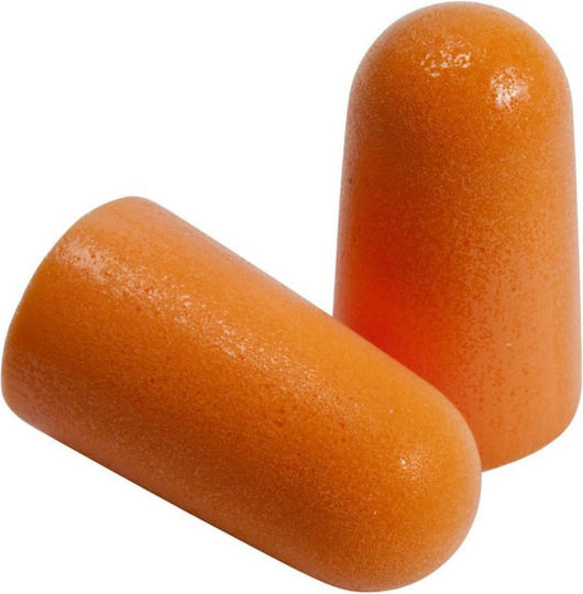 3M 1100 Single Use Earplugs in Orange Color Pack of 2 Pieces