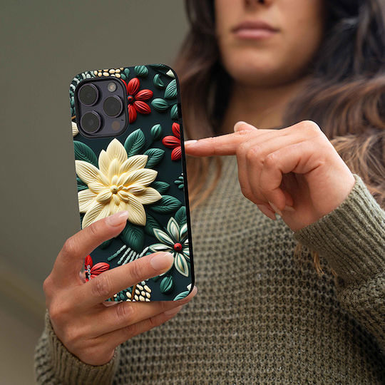 Sonique 3D Blumenserie Hülle für Samsung Galaxy Z Flip 6 Grün