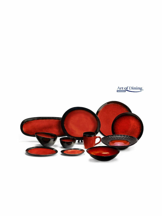 Heinner Vulcano Πιάτο Βαθύ Κεραμικό Μαύρο 30.5cm