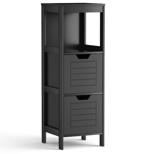 Costway Ντουλάπι Μπάνιου 30x30x89cm Μαύρο