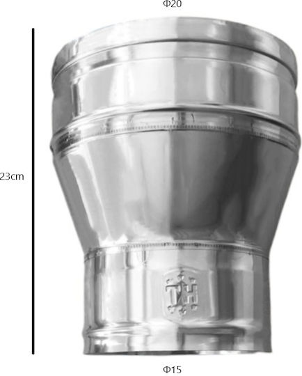 Reduzierstück 200-150 0,4mm Inox 304ce Technometal Hellas