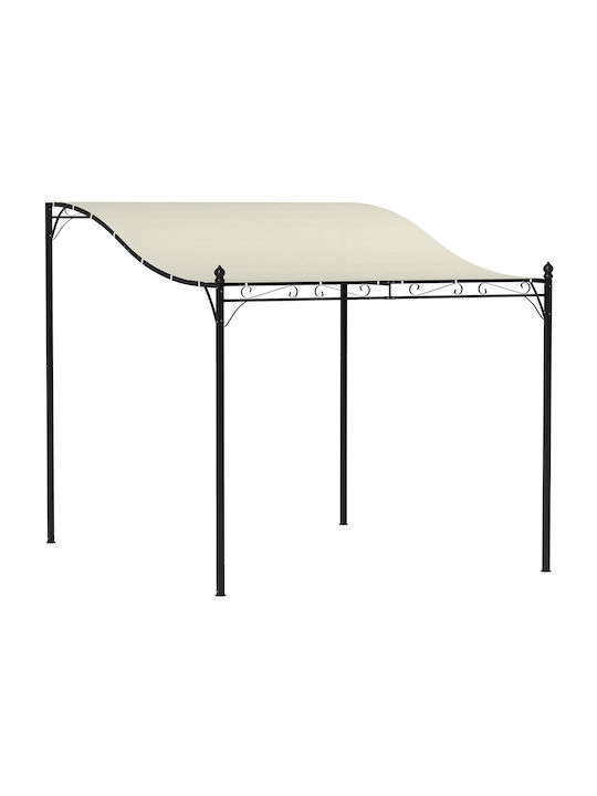 Πέργκολα Κήπου από Μέταλλο 298x298x248cm Λευκή 84C-583V00CW