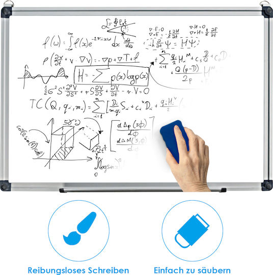 Costway Μαγνητικός Πίνακας Μαρκαδόρου Κρεμαστός 70x50cm