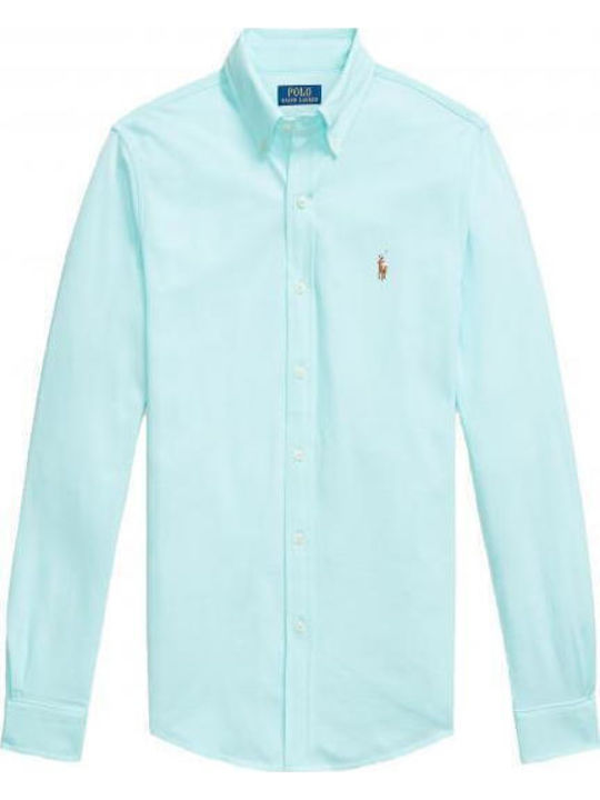 Long-sleeved Shirt Soft Aqua