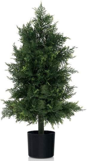 Costway Artificial Cedar Tree Realistic Leaves Durable Pot Indoor Outdoor Decoration Hz10234