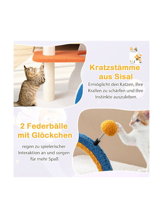 Costway Scratching Post Cat Trees Multicolour 4 levels Height 87cm