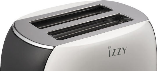 Izzy T-232 222959 Toaster 2 Slots 800W Beige