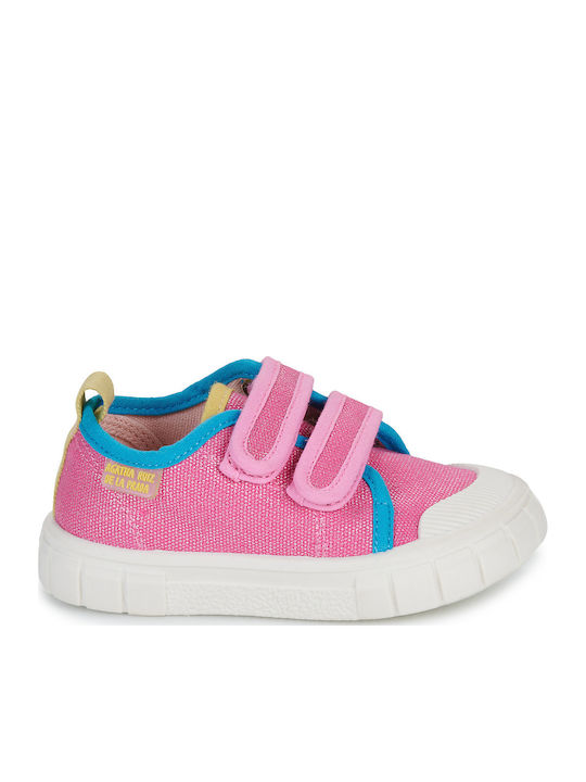Kids Sneakers with Scratch Pink
