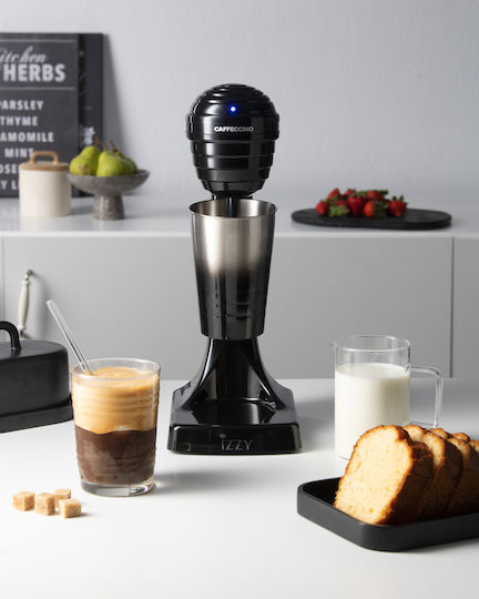 Izzy Caffeccino F-120 Milk Frother Tabletop 120W with 2 Speed Level Black
