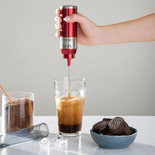 Izzy Barista Milk Frother Electric Hand Held 30W Spicy Red