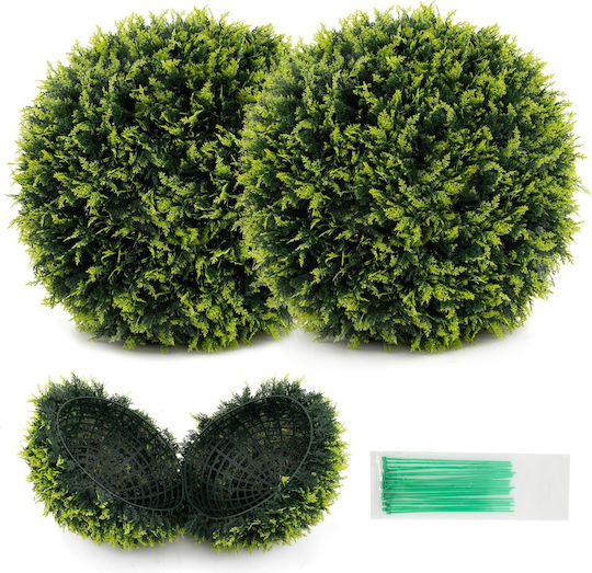 Costway Decorative Artificial Cedar Spheres High Quality PE Material Hz10292-m