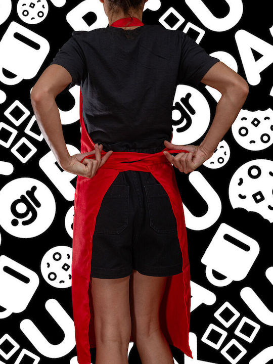 Snoopy Take My Heart Long Chef Full Apron with Pockets Red Adult