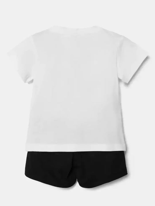 Kinder-Set mit Shorts Sommer 2Stück White, Black Essentials