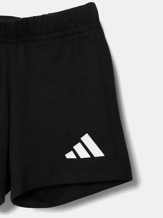 Kinder-Set mit Shorts Sommer 2Stück White, Black Essentials