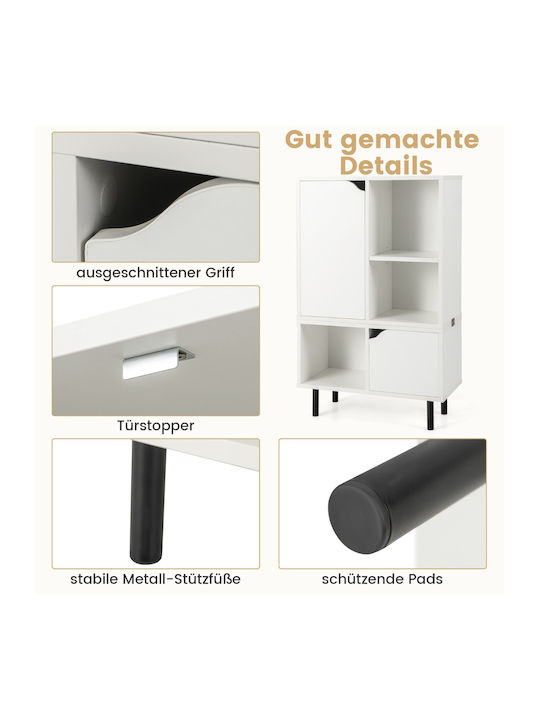 White Bookcase 60x30x96.5cm