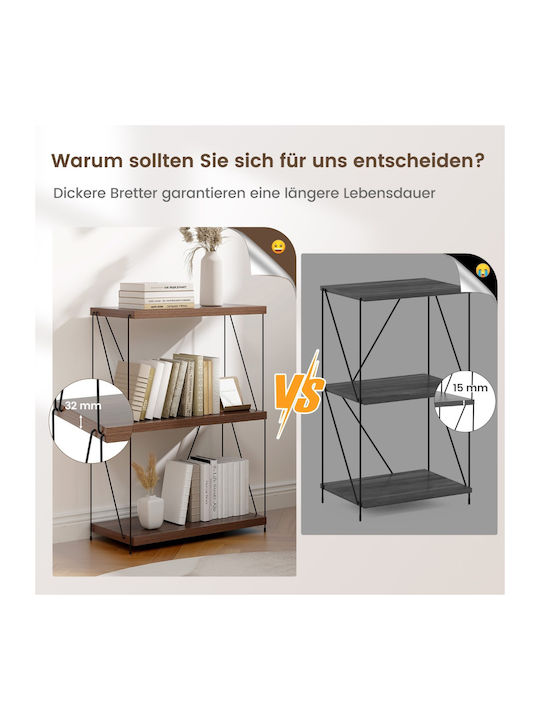 Industrial Bookcase 60x29.5x85.5cm