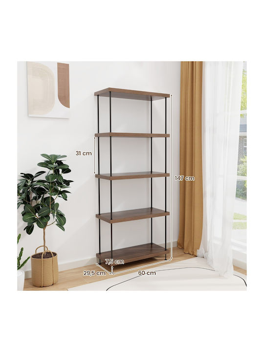 Industrial Bookcase 60x29.5x147cm