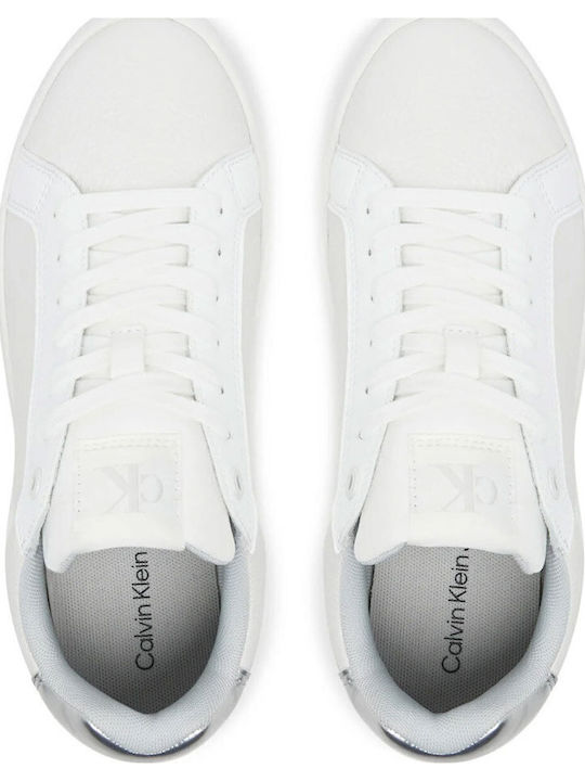 Bold Flatf Low Lace Mg Flatforms Sneakers Bright White-silver
