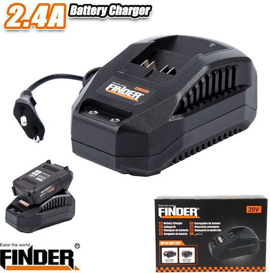 Finder Зарядно за Батерии за Инструменти 20V Литиева
