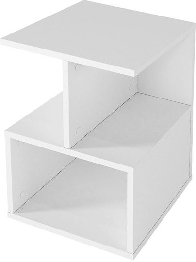 Κομοδίνο Entiero Ξύλινο Λευκό 39.8x35x54.6cm