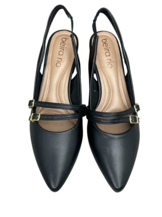 Pumps mit Riemchen Schwarz