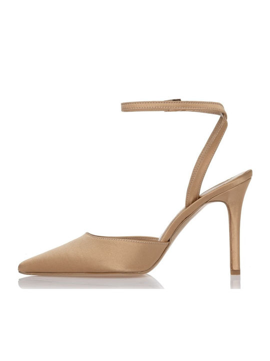 Beige Heels with Strap