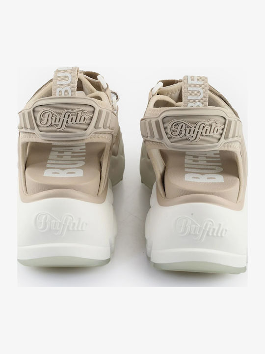 Binary Track Women's Flat Sandals Sporty in Beige Color