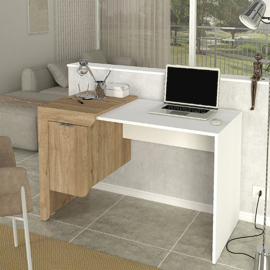 Schreibtisch Dario Holz Sepet Oak - White 120x60x73.2cm