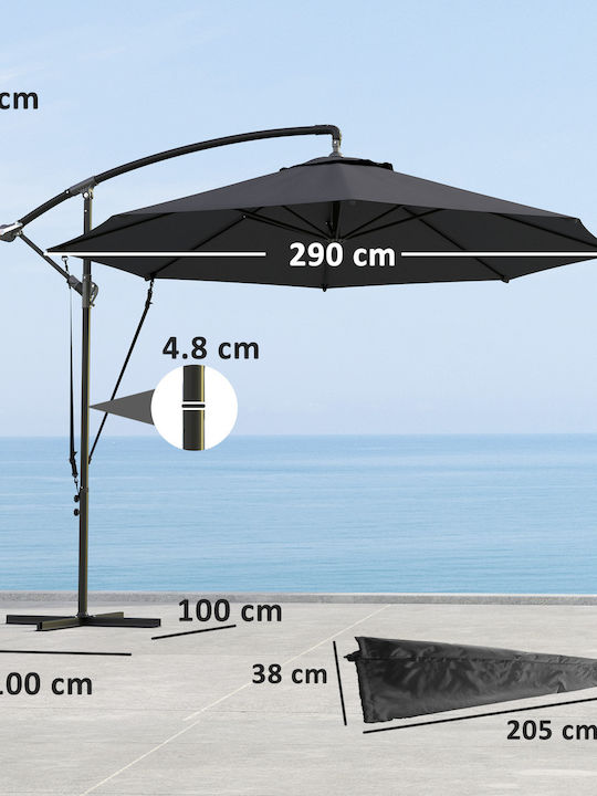 Rundschreiben Metall Grau 3m