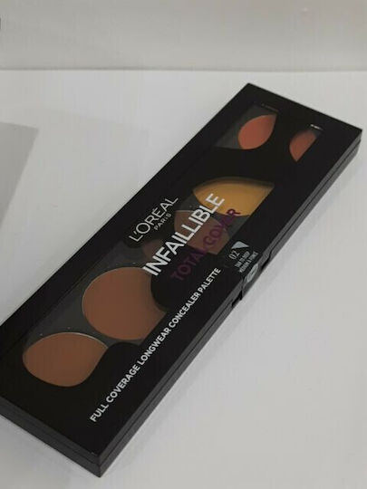 L'Oreal Paris Infallible Total Cover Corector Paletă 02 Tan To Deep 10gr