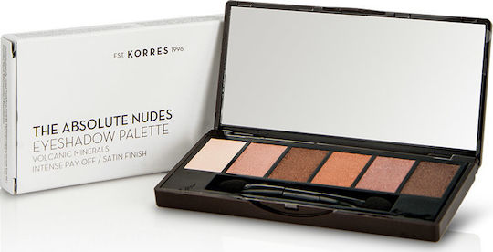 Korres Volcanic Minerals Παλέτα με Σκιές Ματιών σε Στερεή Μορφή The Absolute Nudes 6gr