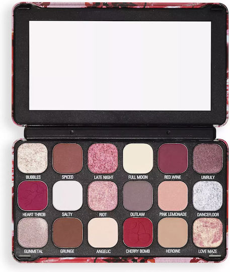 Revolution Beauty Forever Flawless Eye Shadow Palette Matte in Creamy Form Cherry Rebel 19.8gr