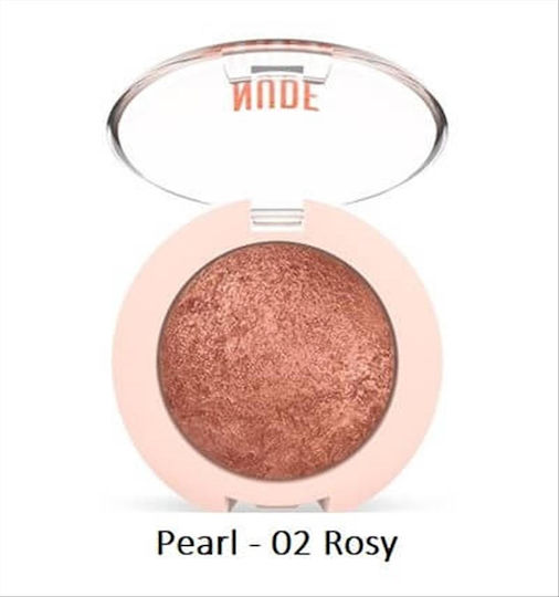 Golden Rose Nude Look Pearl Baked Eye Shadow Eye Shadows in Pressed Powder Form with Bronze Colour 2.5gr