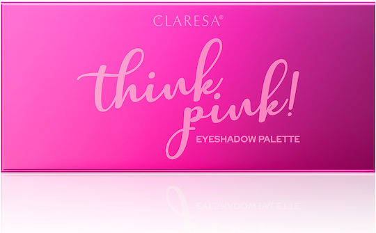 Claresa Think Pink Paletă Cu Fard De Pleoape Matifiant În Formă Presată 12gr
