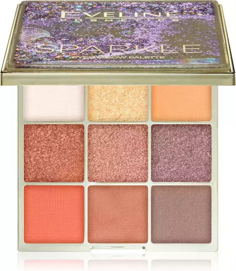 Eveline Eyeshadow Eye Shadow Palette Matte in Solid Form Sparkle 19.8gr