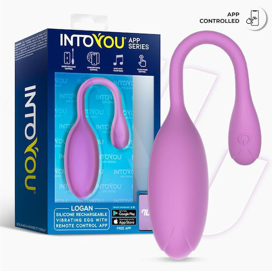 IntoYou Logan Δονητής Egg με Απομακρυσμένο Έλεγχο 22cm Μωβ