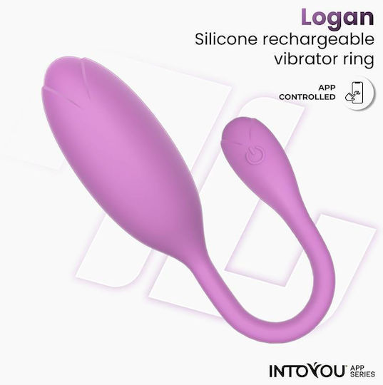 IntoYou Logan Δονητής Egg με Απομακρυσμένο Έλεγχο 22cm Μωβ