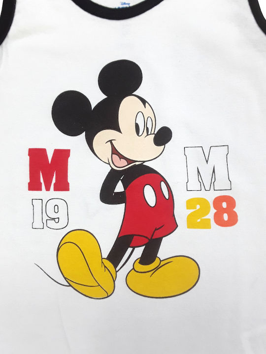 Disney Παιδική Πιτζάμα Καλοκαιρινή Black Mickey