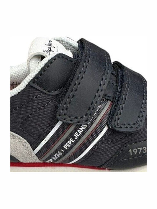 Casual Kids Sneakers with Scratch Blue