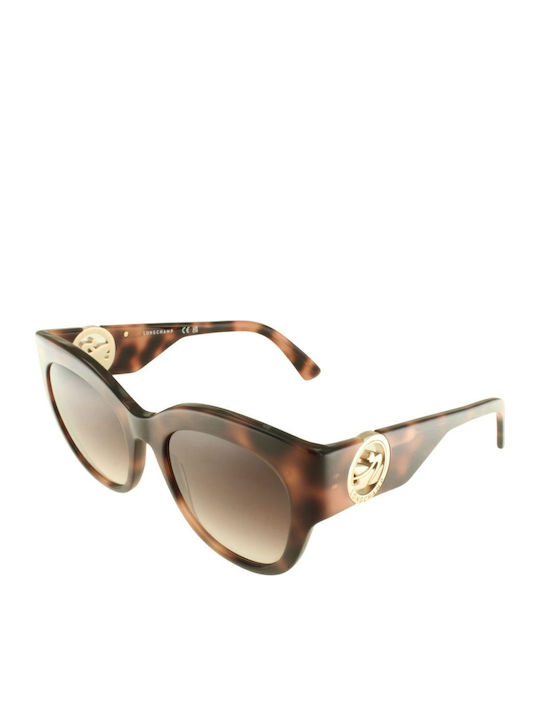 Longchamp Ochelari de soare Maro cu Cadru & Maro Lentilă