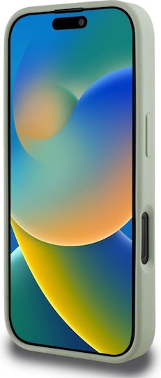 Guess Genarbtes Big 4G Logo Kleines Klassisches Logo Case iPhone 16 Pro Max Grün