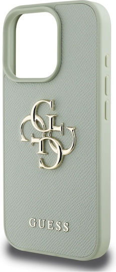 Guess Genarbtes Big 4G Logo Kleines Klassisches Logo Case iPhone 16 Pro Max Grün